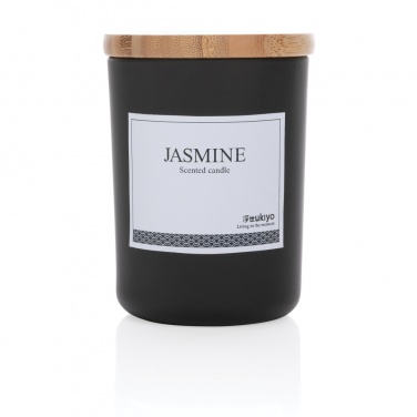 Logo trade promotional giveaways picture of: Ukiyo deluxe scented candle with bamboo lid