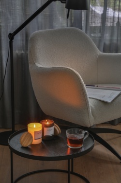 Logotrade promotional item image of: Ukiyo deluxe scented candle with bamboo lid