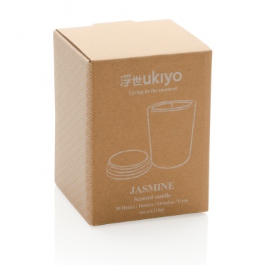 Logotrade promotional item picture of: Ukiyo deluxe scented candle with bamboo lid