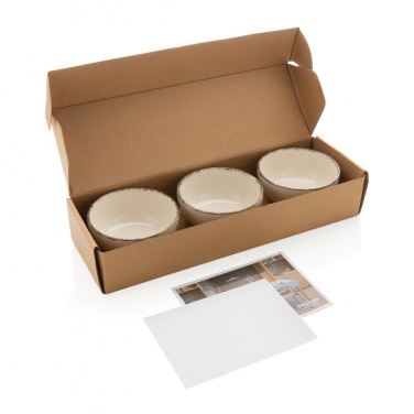 Logotrade advertising product image of: Ukiyo 3pc serving bowl set with bamboo tray