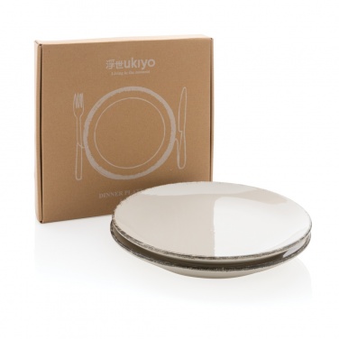 Logotrade corporate gift picture of: Ukiyo dinner plate set of 2