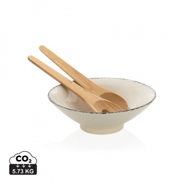 Logotrade promotional item picture of: Ukiyo salad bowl with bamboo salad server