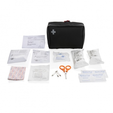 Logotrade promotional product picture of: RCS recycled nubuck PU pouch  first aid set