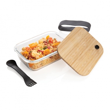 Logotrade promotional items photo of: Glass lunchbox with bamboo lid