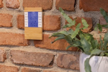 Logo trade promotional gift photo of: Utah RCS rplastic and bamboo weather station
