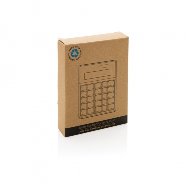 Logotrade business gift image of: Utah RCS recycled plastic and  bamboo calculator