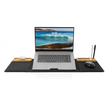 Logo trade promotional products image of: Impact AWARE RPET Foldable desk organizer with laptop stand