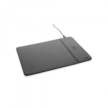 Logotrade promotional giveaways photo of: Swiss Peak RCS recycled PU 10W wireless charging mousepad