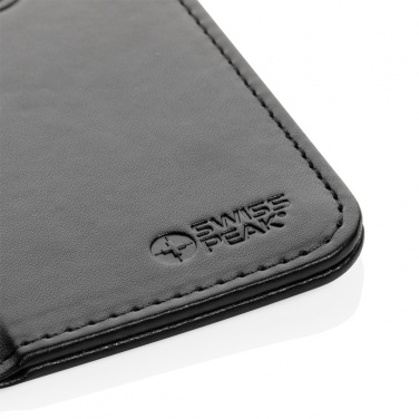 Logo trade promotional items image of: Swiss Peak RCS recycled PU 10W wireless charging mousepad