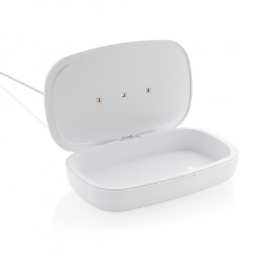 Logotrade promotional item image of: UV-C steriliser box with 5W wireless charger