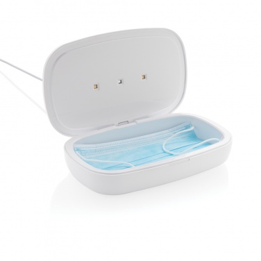 Logotrade promotional items photo of: UV-C steriliser box with 5W wireless charger