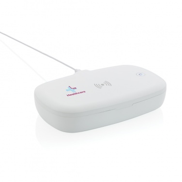Logotrade corporate gift image of: UV-C steriliser box with 5W wireless charger