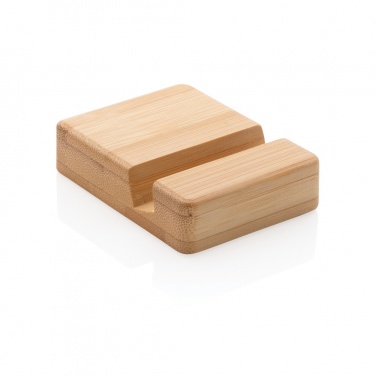 Logo trade promotional items image of: Bamboo phone stand XD