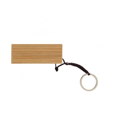 Logotrade promotional product picture of: Standkey bamboo keychain phone stand