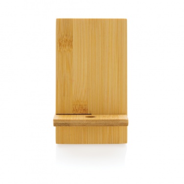 Logotrade promotional merchandise picture of: Bamboo phone stand in kraft box