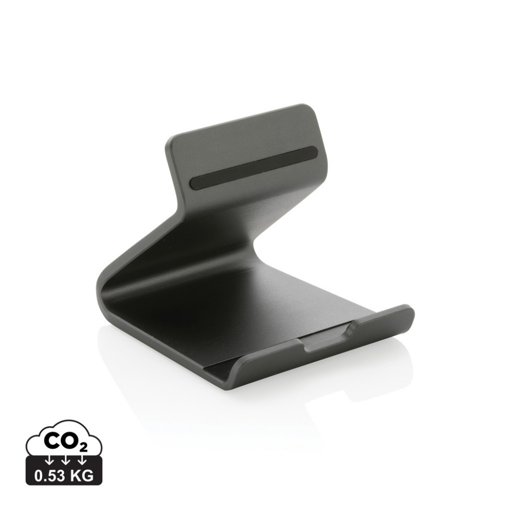 Logo trade promotional giveaways image of: Terra RCS recycled aluminium tablet & phone stand