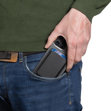Logo trade advertising product photo of: Magstand RCS recycled PU magnetic phone wallet with stand