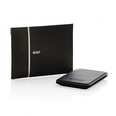 Logo trade promotional item photo of: Magstand RCS recycled PU magnetic phone wallet with stand