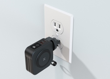 Logo trade promotional giveaways image of: Urban Vitamin Saratoga 5 in 1 universal charger