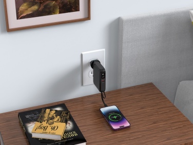 Logo trade promotional merchandise photo of: Urban Vitamin Oxnard 5 in 1 65W universal charger