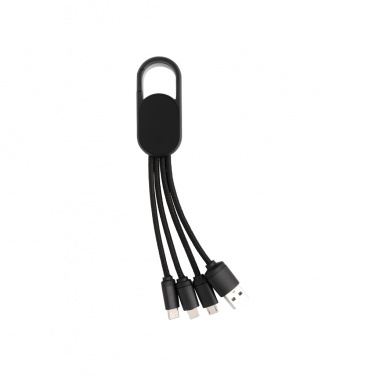 Logo trade promotional gifts picture of: 4-in-1 cable with carabiner clip