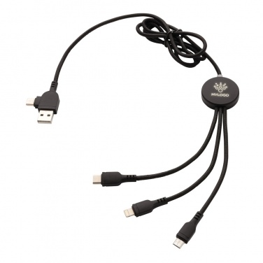 Logo trade business gift photo of: Light up logo 6-in-1 cable