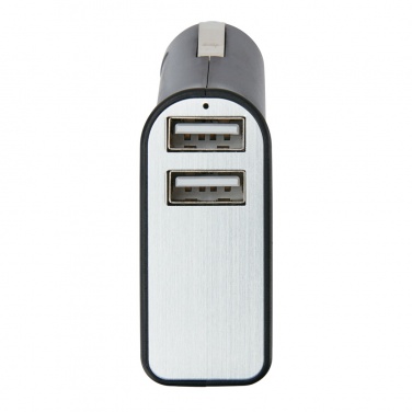 Logo trade promotional merchandise image of: Dual port car charger with belt cutter and hammer