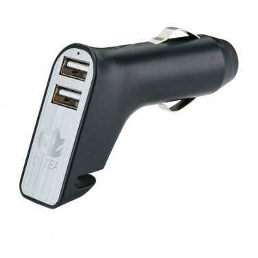 Logotrade promotional product picture of: Dual port car charger with belt cutter and hammer
