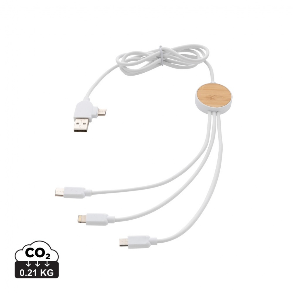 Logotrade promotional giveaway picture of: RCS recycled plastic Ontario 6-in-1 cable