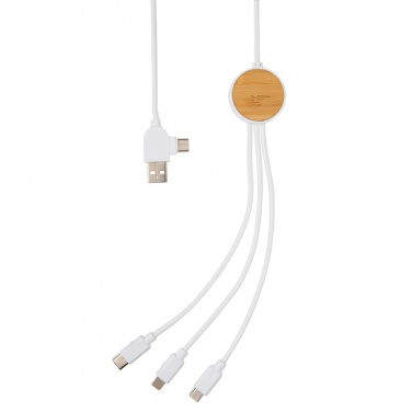 Logotrade business gifts photo of: RCS recycled plastic Ontario 6-in-1 cable