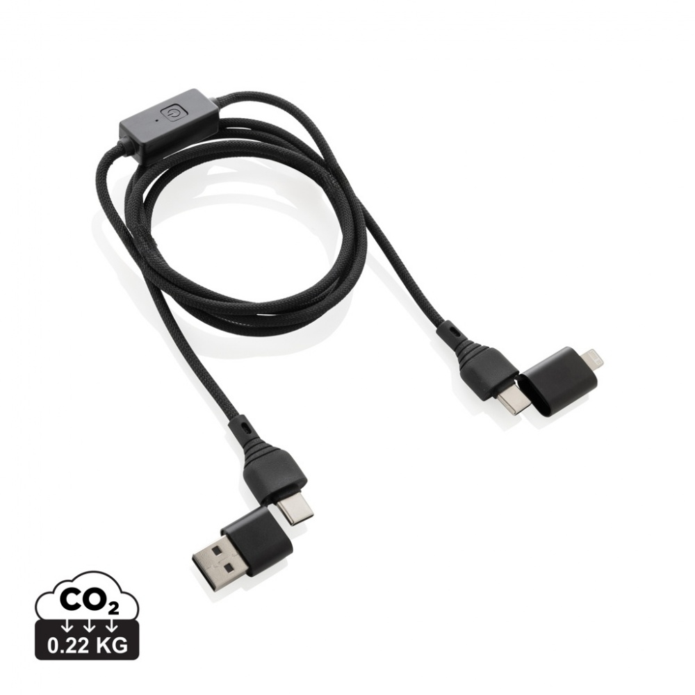 Logo trade promotional product photo of: Datalock RCS recycled 60W hacking protection cable