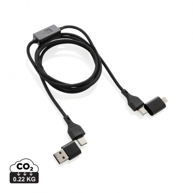 Logotrade promotional item picture of: Datalock RCS recycled 60W hacking protection cable
