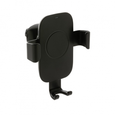 Logotrade corporate gift image of: RCS recycled plastic 10W wireless charging car holder
