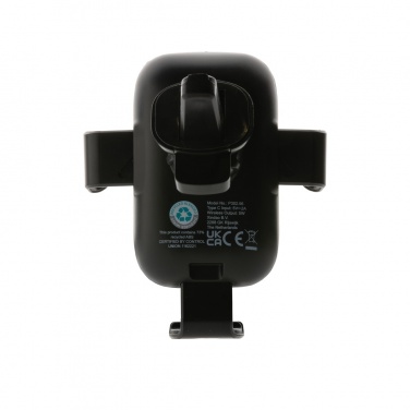 Logo trade promotional gift photo of: RCS recycled plastic 10W wireless charging car holder