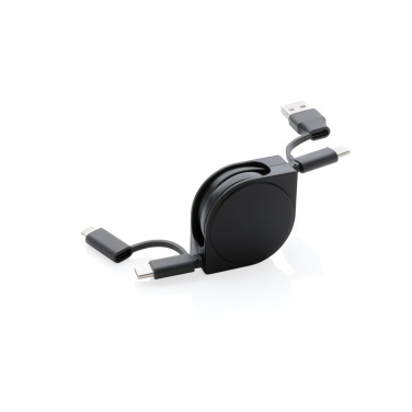 Logotrade promotional giveaway picture of: RCS standard recycled plastic and TPE 6-in-1 cable