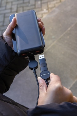 Logotrade promotional gift image of: Oakland RCS recycled plastic 6-in-1 fast charging 45W cable