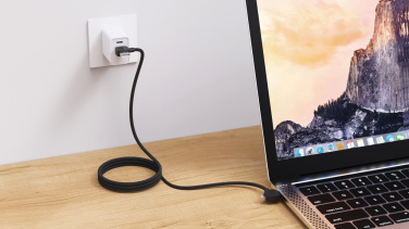 Logo trade advertising product photo of: Urban Vitamin Stockton 65W RCS RTPE/RPET magnetic cable