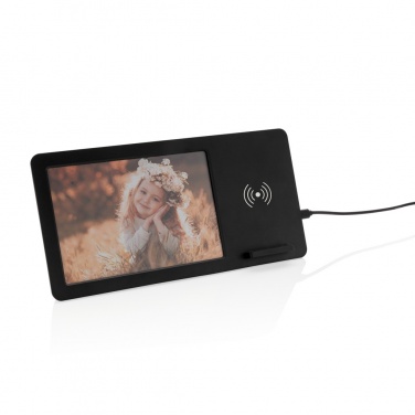 Logotrade promotional item picture of: 5W Wireless charger and photo frame