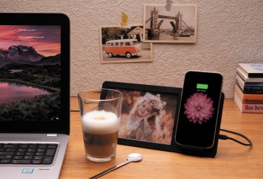 Logotrade promotional items photo of: 5W Wireless charger and photo frame