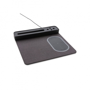 Logo trade promotional gifts picture of: Air mousepad with 5W wireless charging and USB