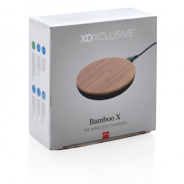 Logotrade corporate gifts photo of: Bamboo X 5W wireless charger