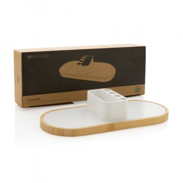 Logo trade promotional giveaways image of: Ontario RCS rplastic 10W dual wireless