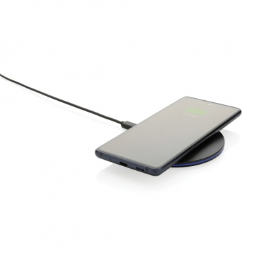Logo trade business gifts image of: RCS recycled plastic 15W Wireless fast charger