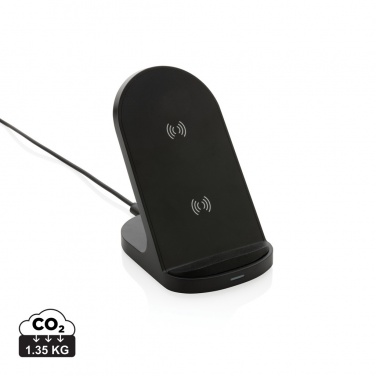 Logotrade promotional giveaways photo of: RCS recycled plastic double coil wireless stand 15W