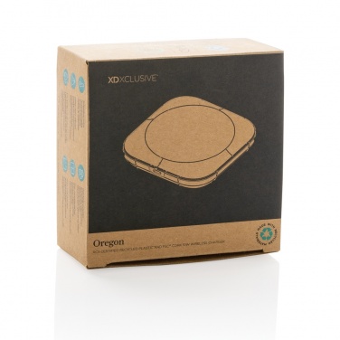 Logotrade promotional giveaway picture of: Oregon RCS recycled plastic and cork 10W wireless