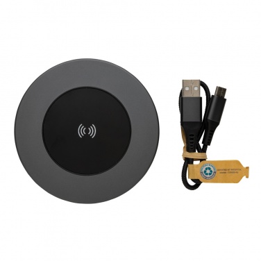 Logo trade advertising products image of: Terra RCS recycled aluminium 10W wireless charger