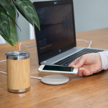Logo trade advertising product photo of: 5W Wheat straw wireless charger