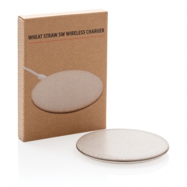 Logotrade promotional item picture of: 5W Wheat straw wireless charger