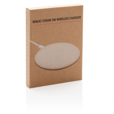 Logotrade promotional item picture of: 5W Wheat straw wireless charger