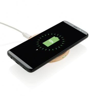 Logo trade promotional giveaways picture of: 5W wood wireless charger